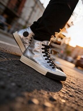 Men’s Converse Chuck 70 High Silver size 12
